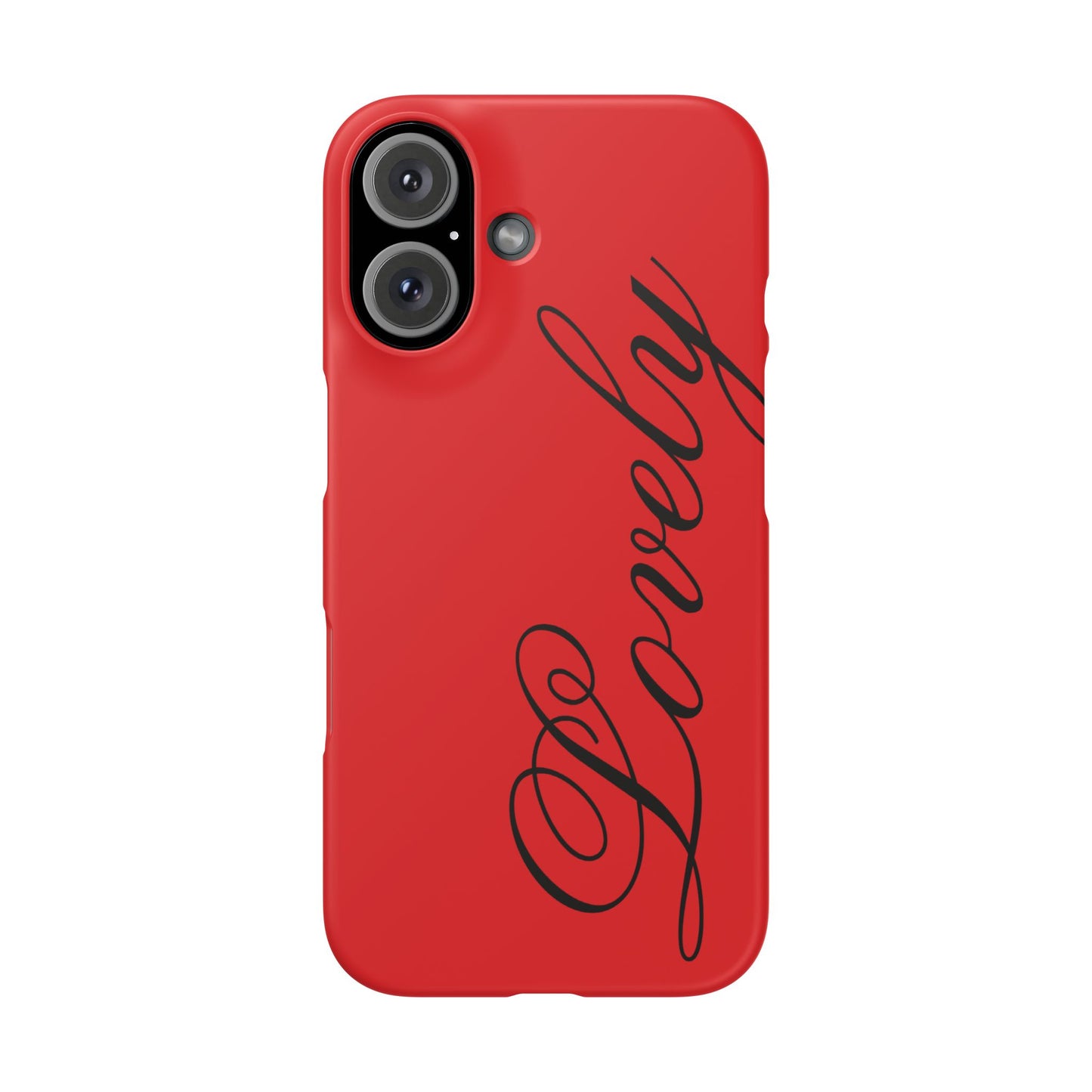 Lovely phone case red
