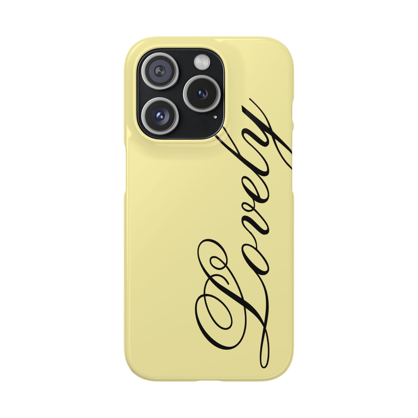 Lovely phone case butter yellow