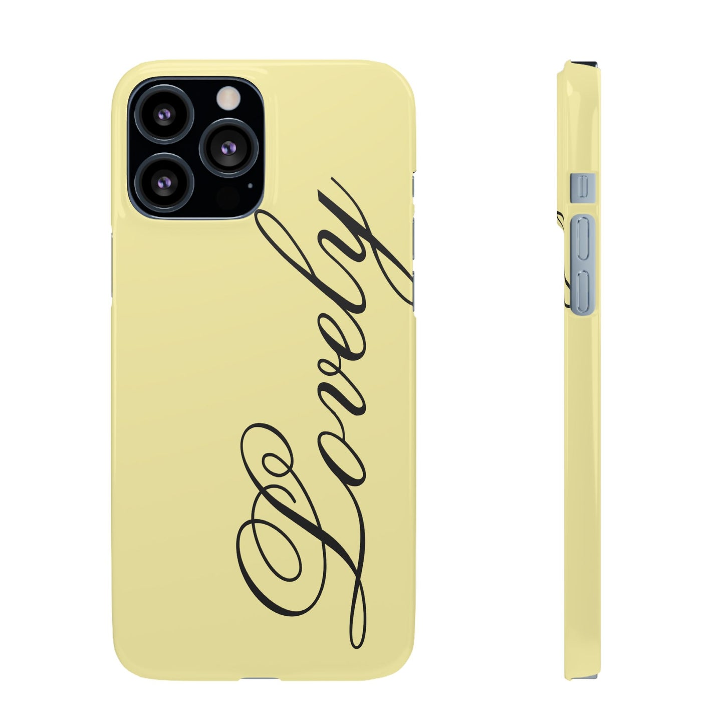 Lovely phone case butter yellow