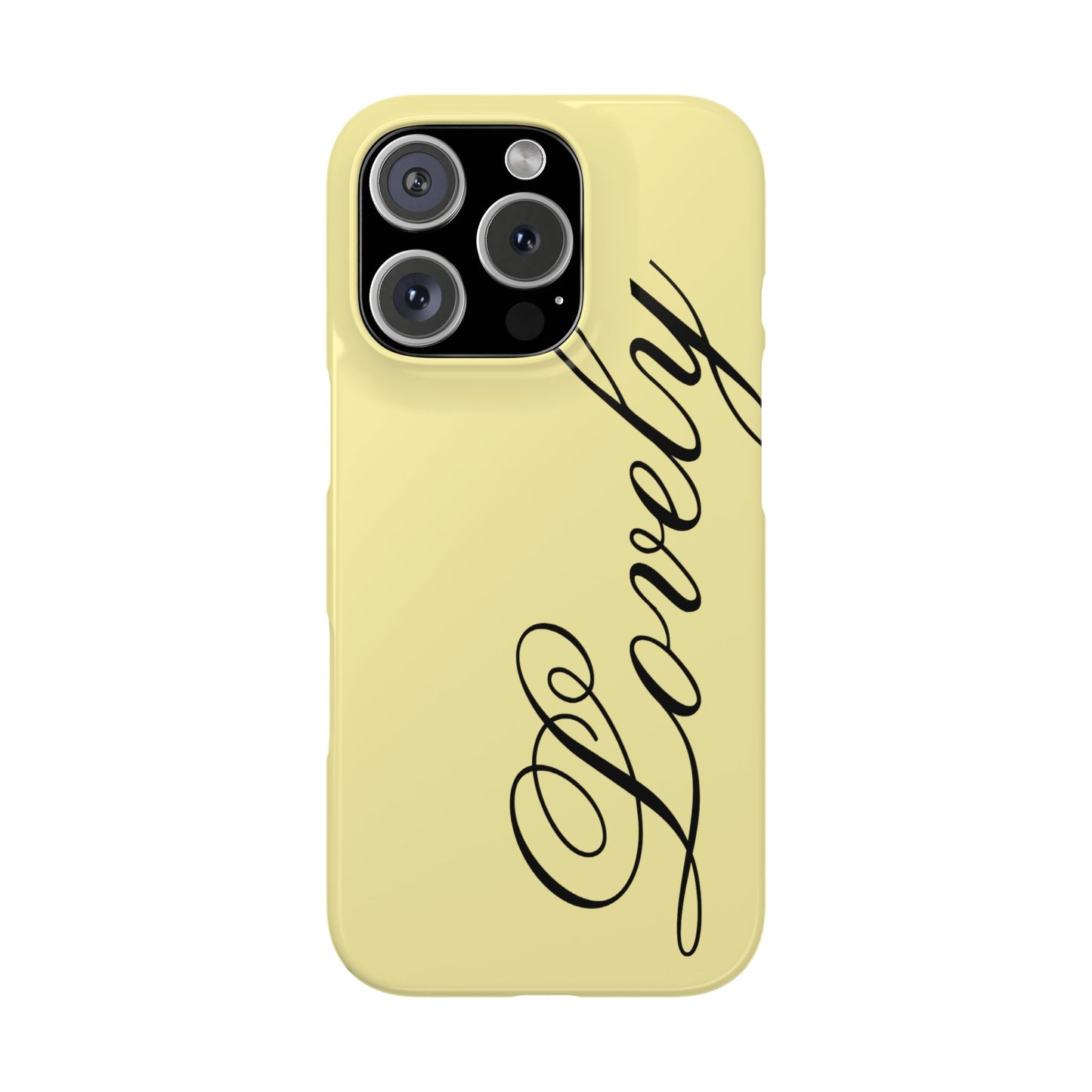Lovely phone case butter yellow