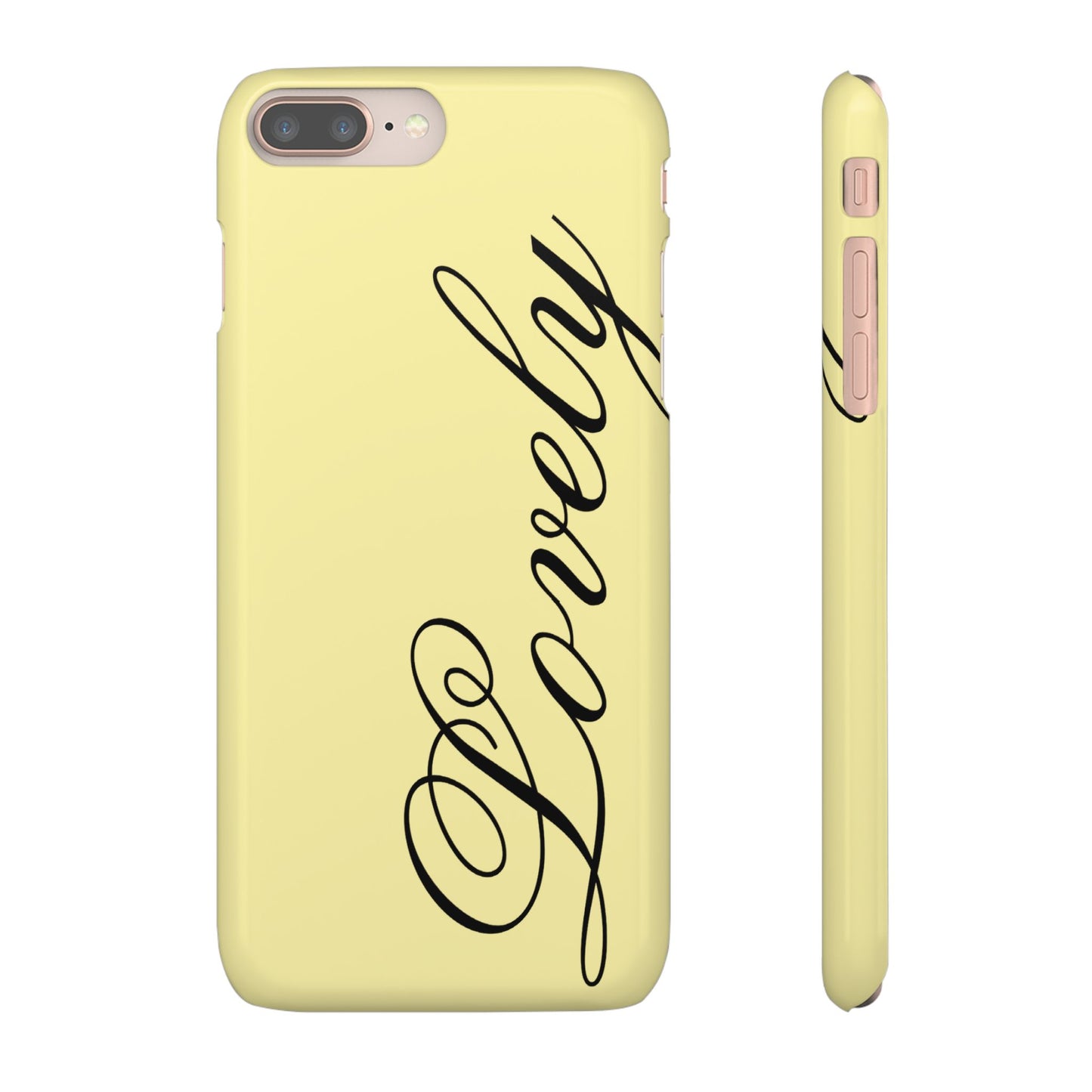 Lovely phone case butter yellow