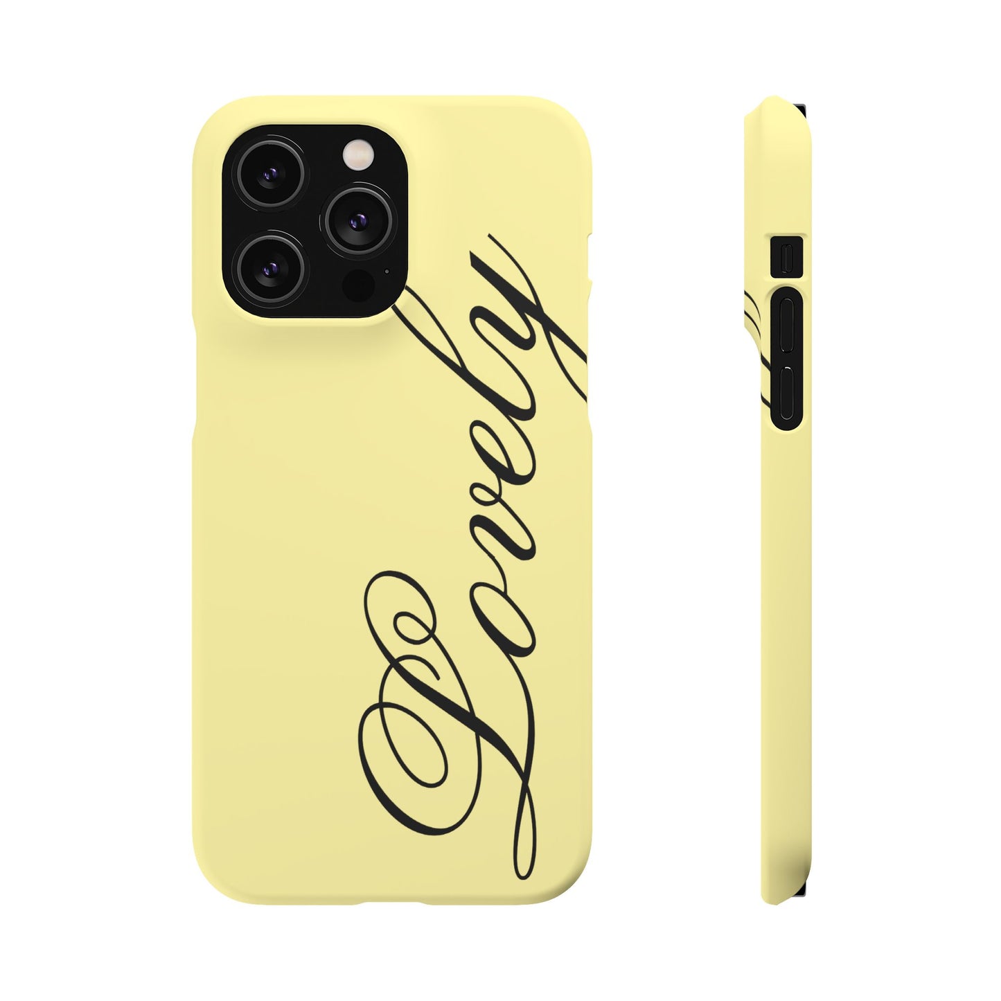 Lovely phone case butter yellow