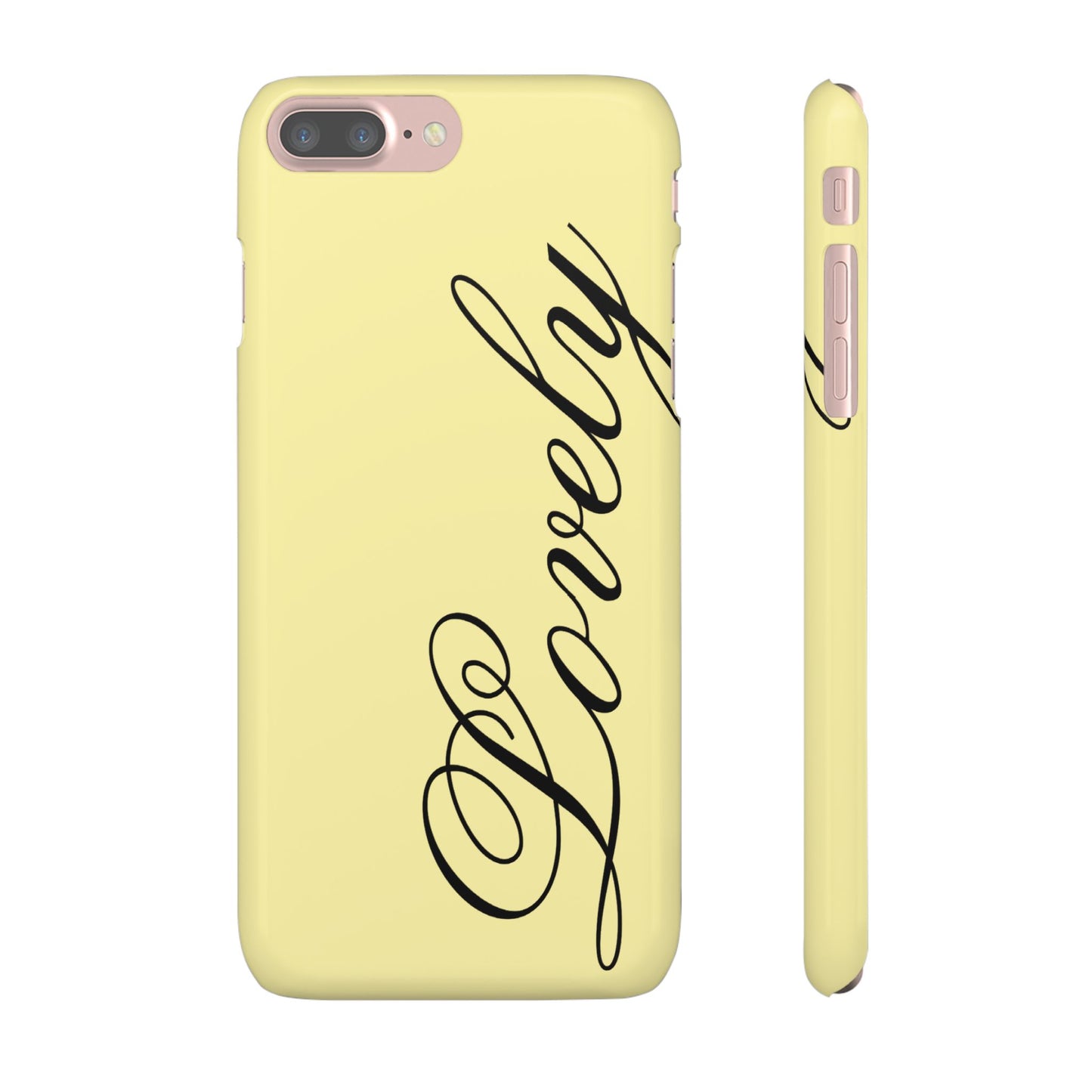 Lovely phone case butter yellow