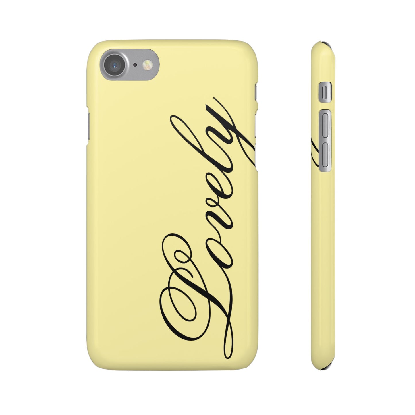 Lovely phone case butter yellow