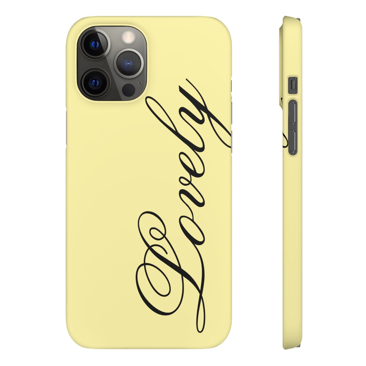 Lovely phone case butter yellow