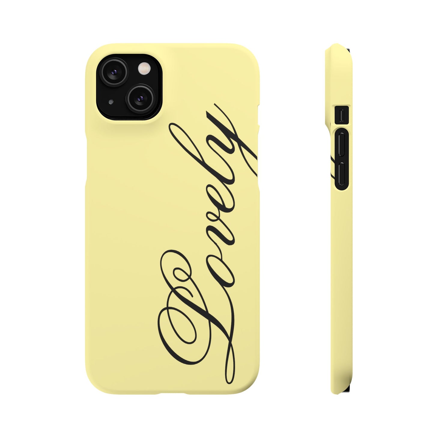 Lovely phone case butter yellow