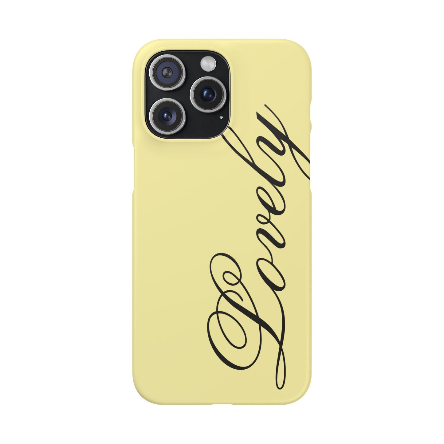 Lovely phone case butter yellow