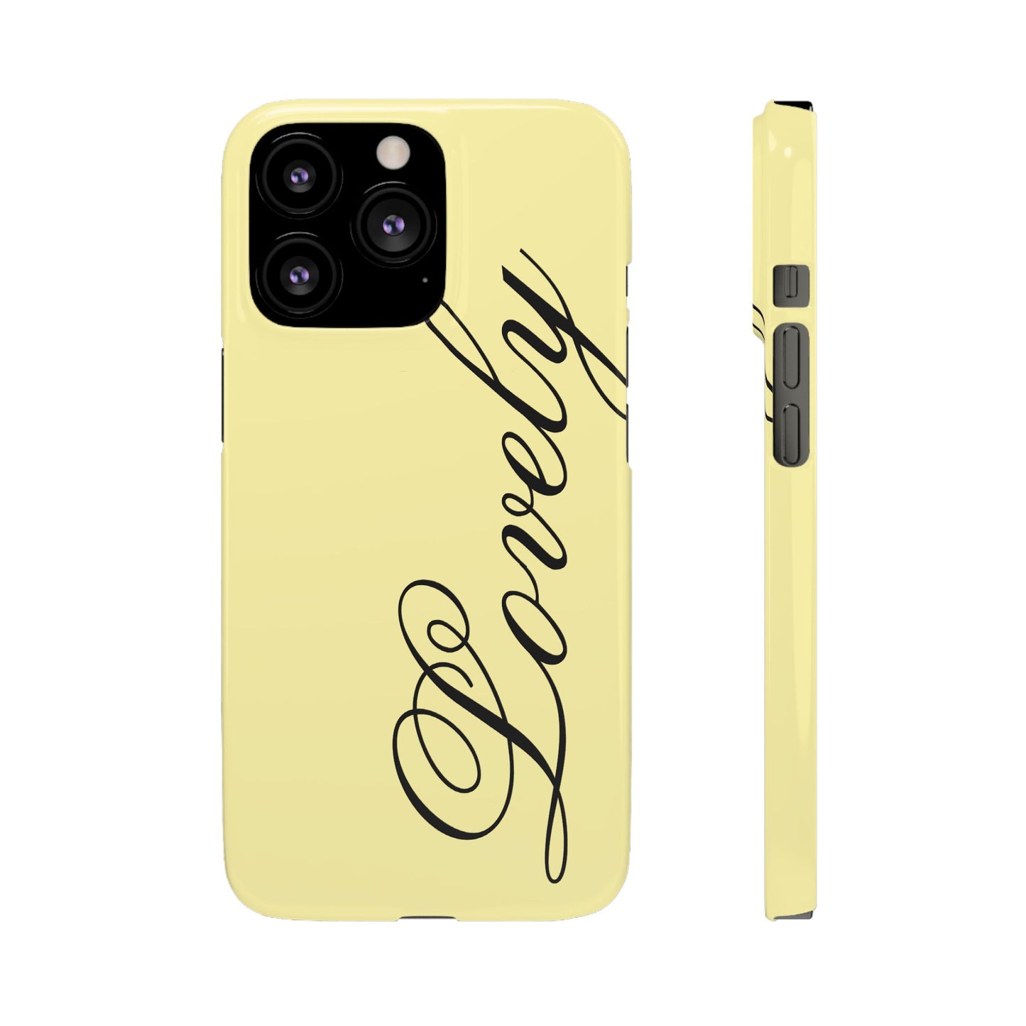 Lovely phone case butter yellow
