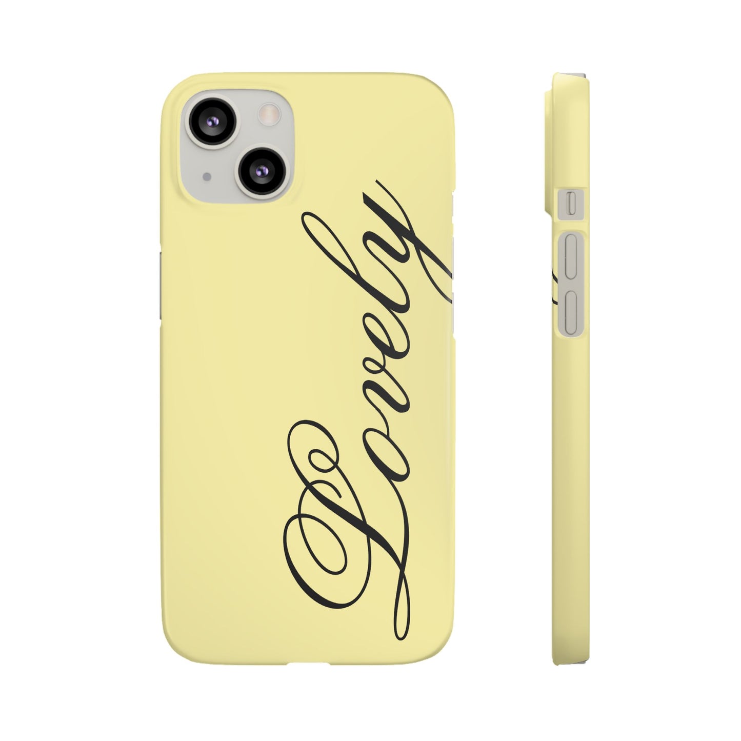 Lovely phone case butter yellow