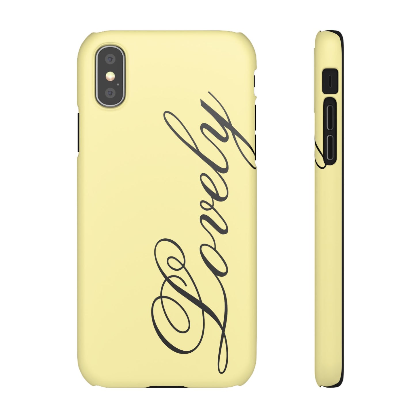 Lovely phone case butter yellow