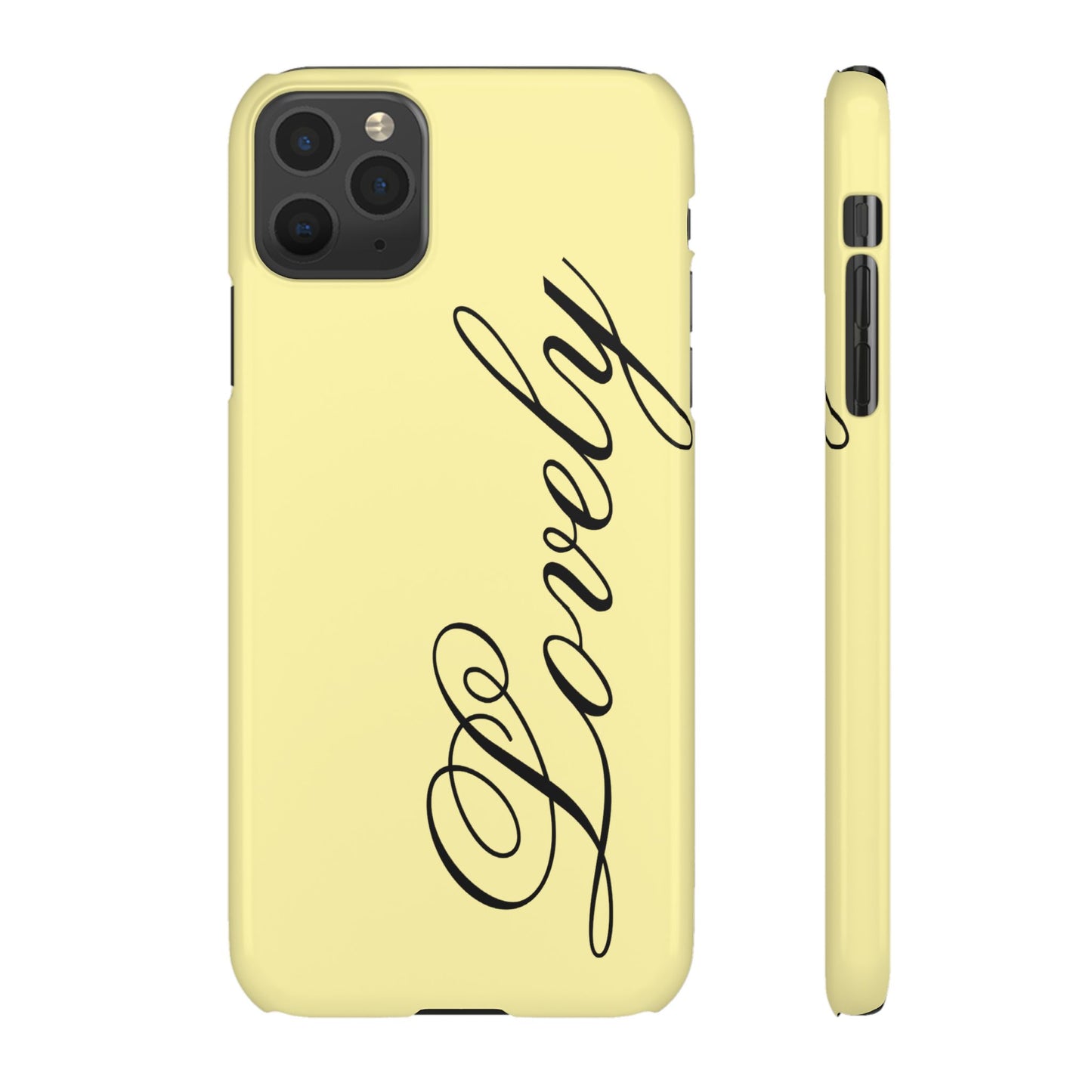 Lovely phone case butter yellow