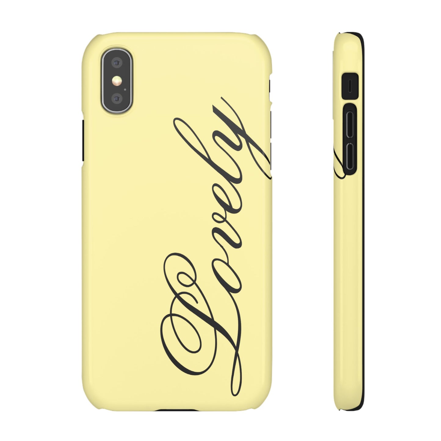 Lovely phone case butter yellow