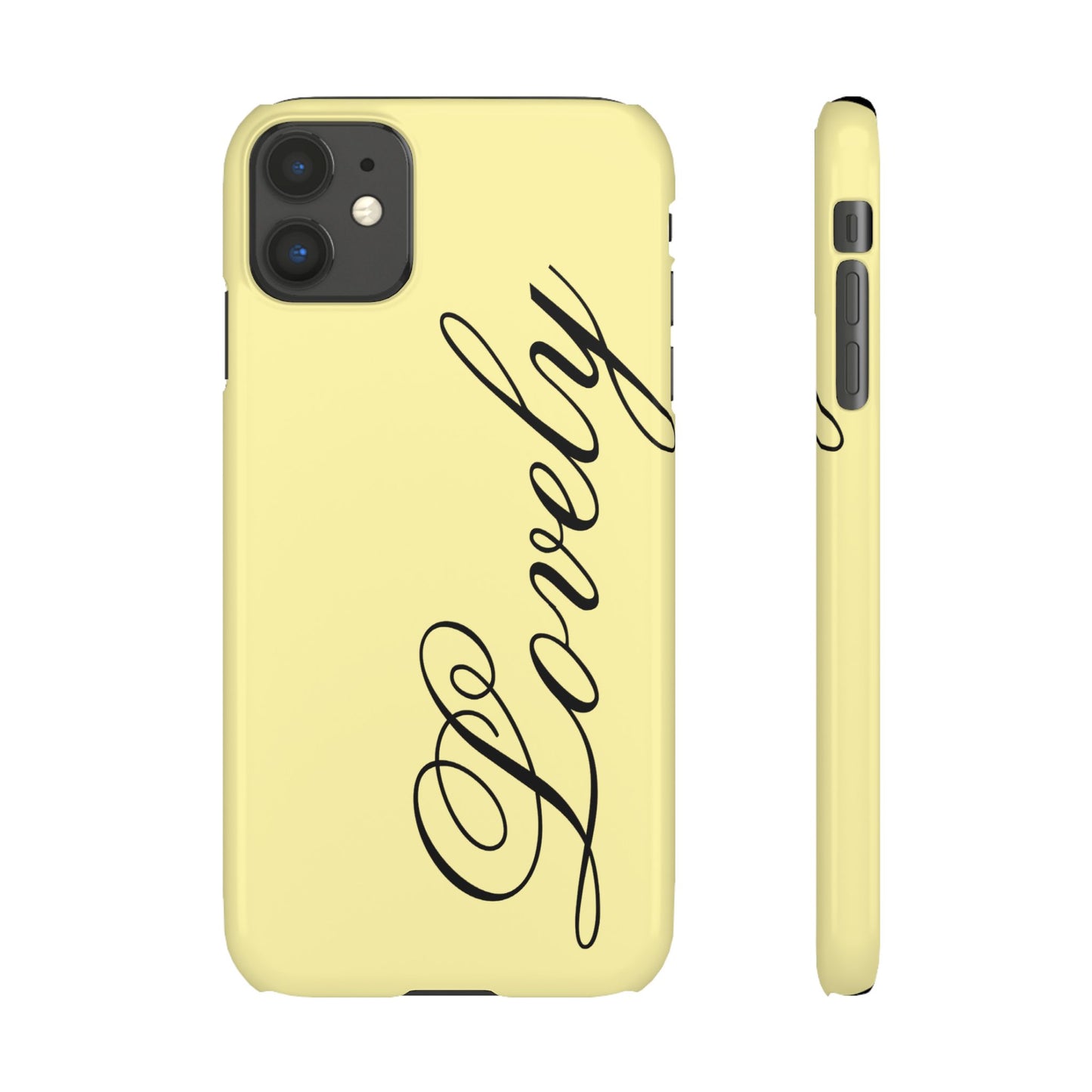 Lovely phone case butter yellow