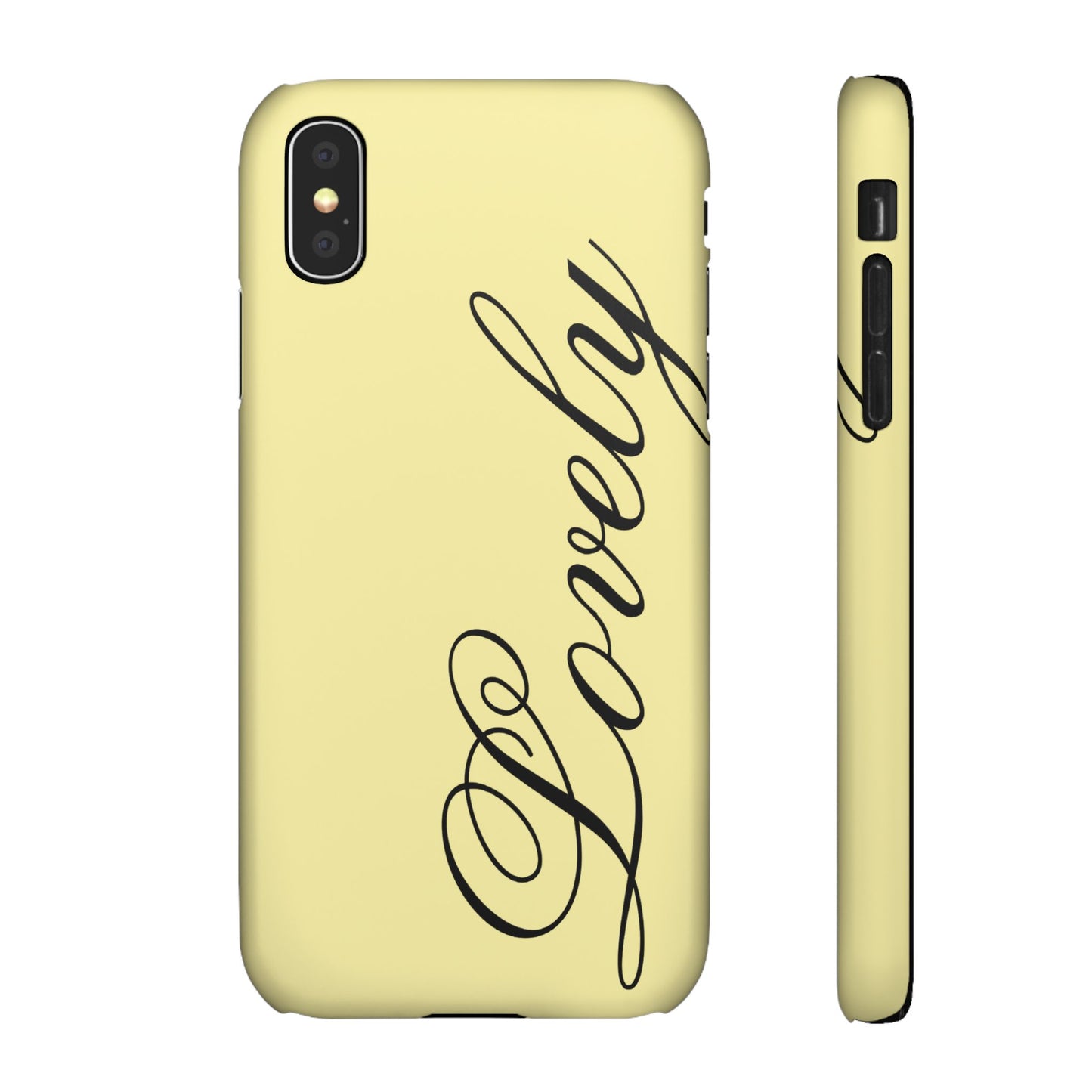 Lovely phone case butter yellow