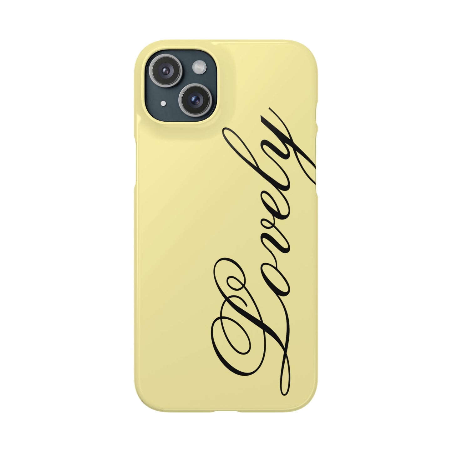 Lovely phone case butter yellow
