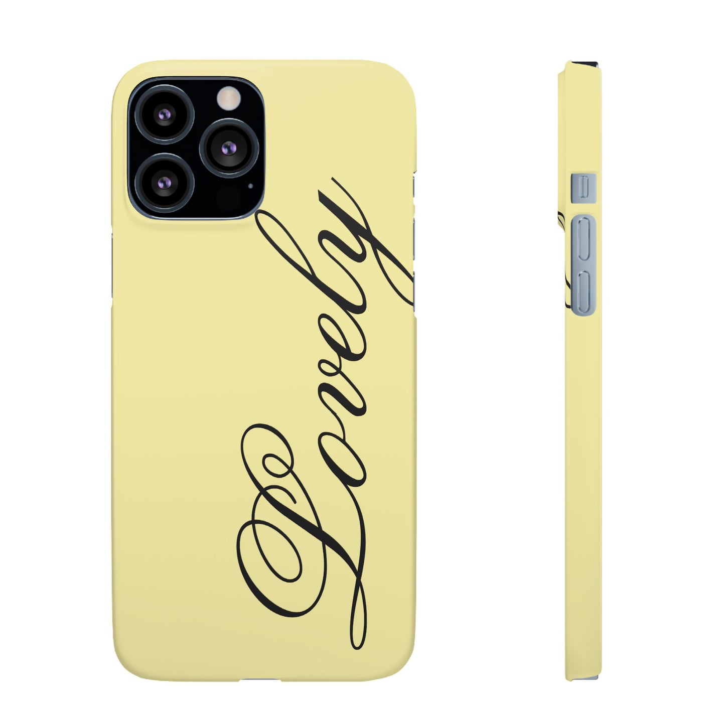 Lovely phone case butter yellow