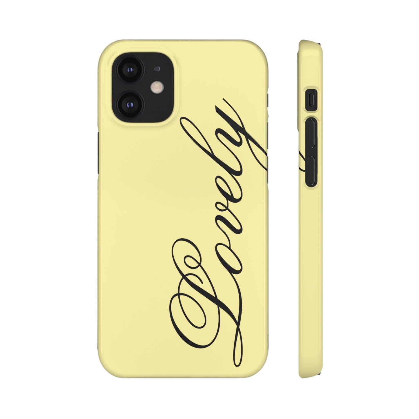 Lovely phone case butter yellow