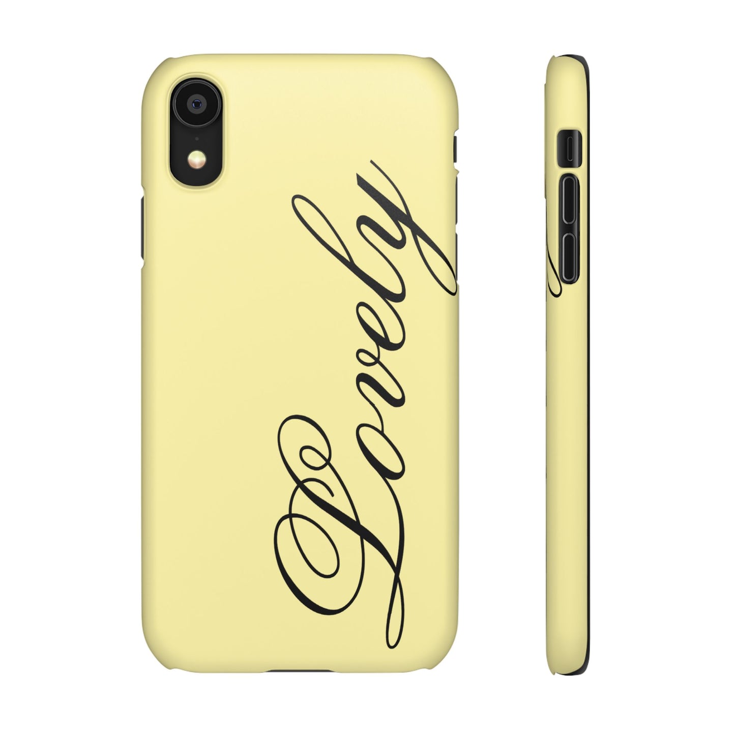 Lovely phone case butter yellow