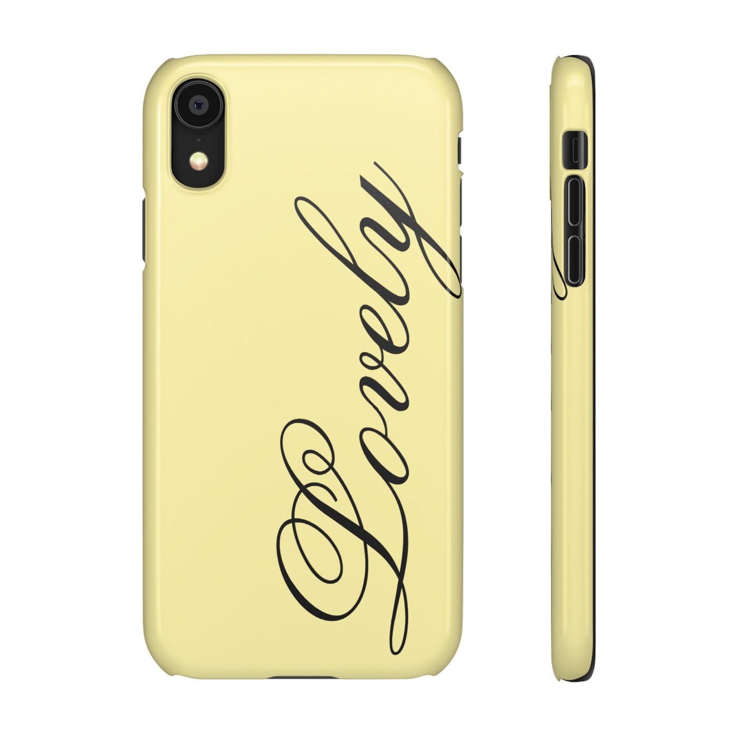 Lovely phone case butter yellow