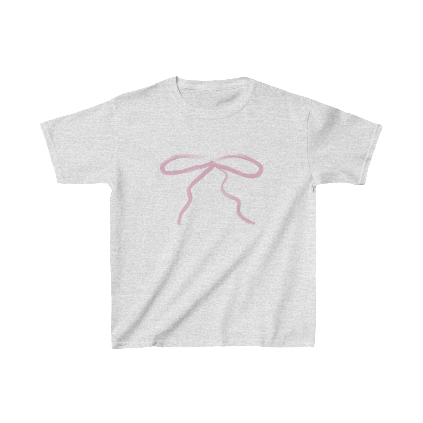 Bow baby tee pink