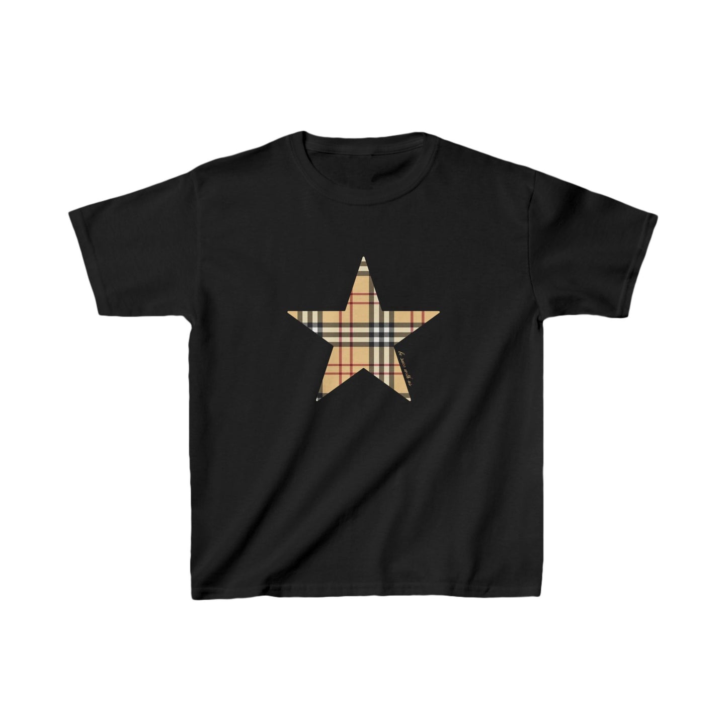 Star baby tee checkered #2