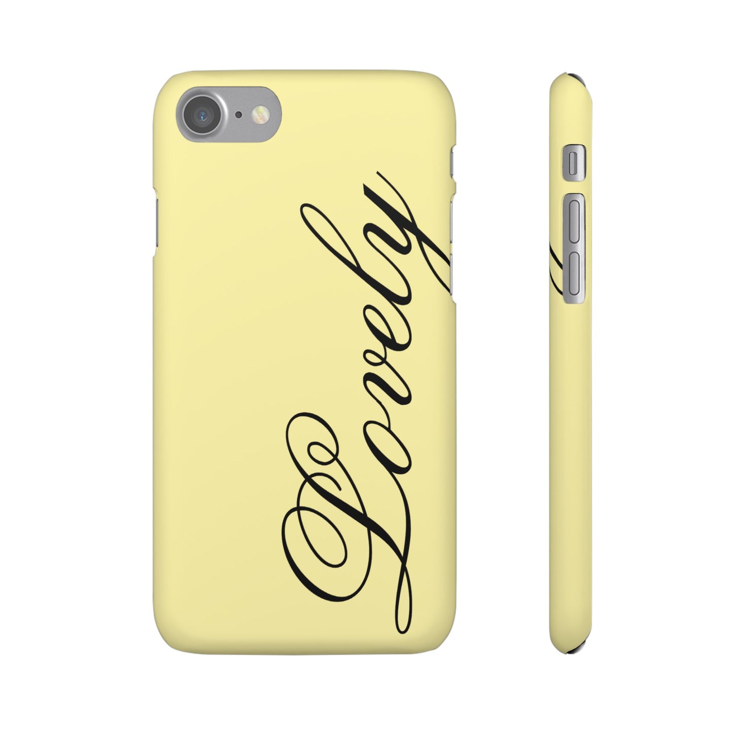 Lovely phone case butter yellow