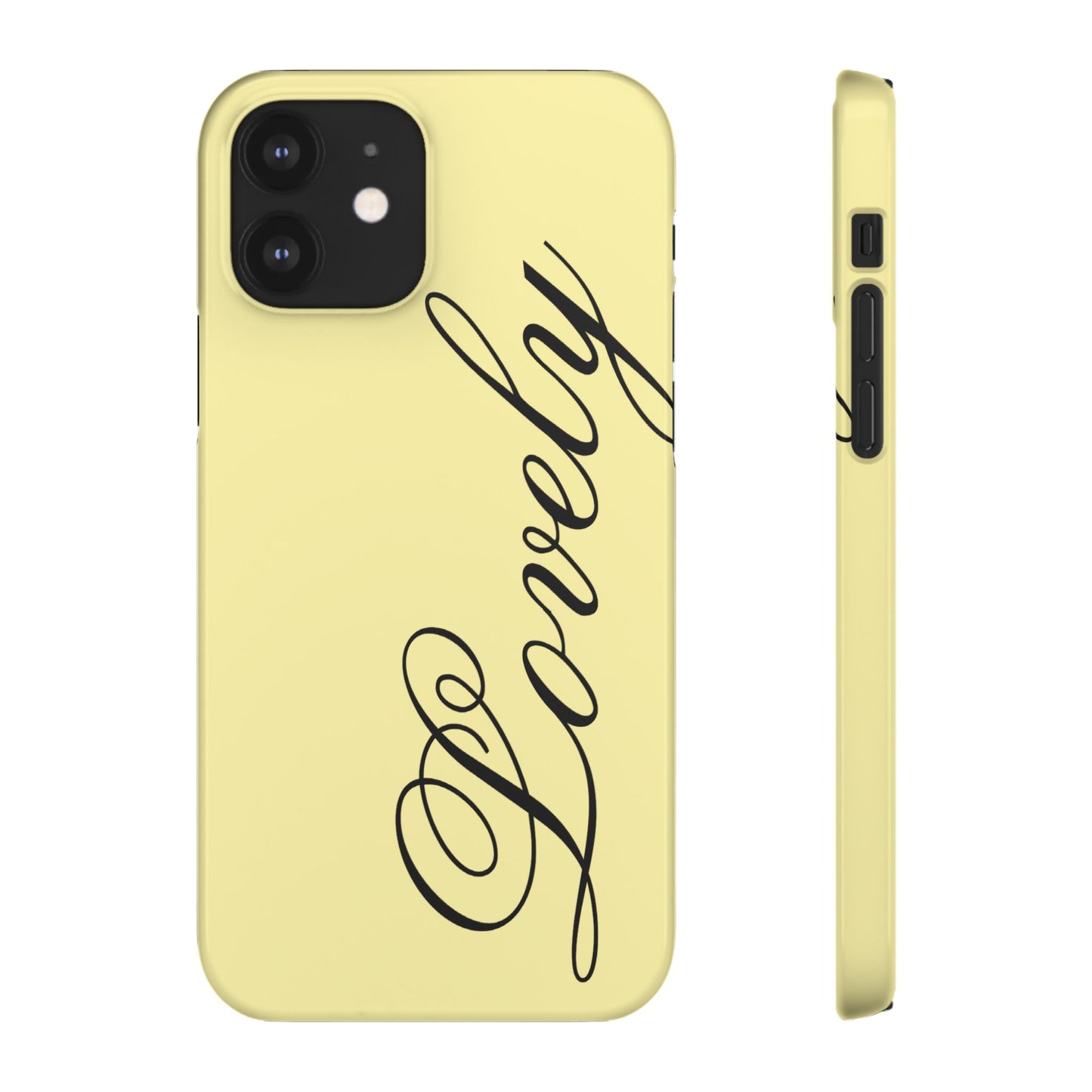 Lovely phone case butter yellow