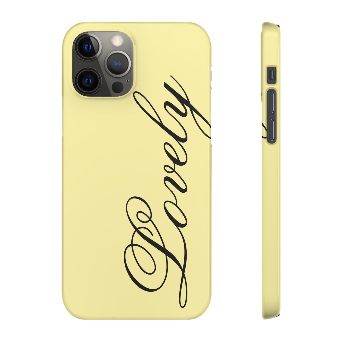 Lovely phone case butter yellow