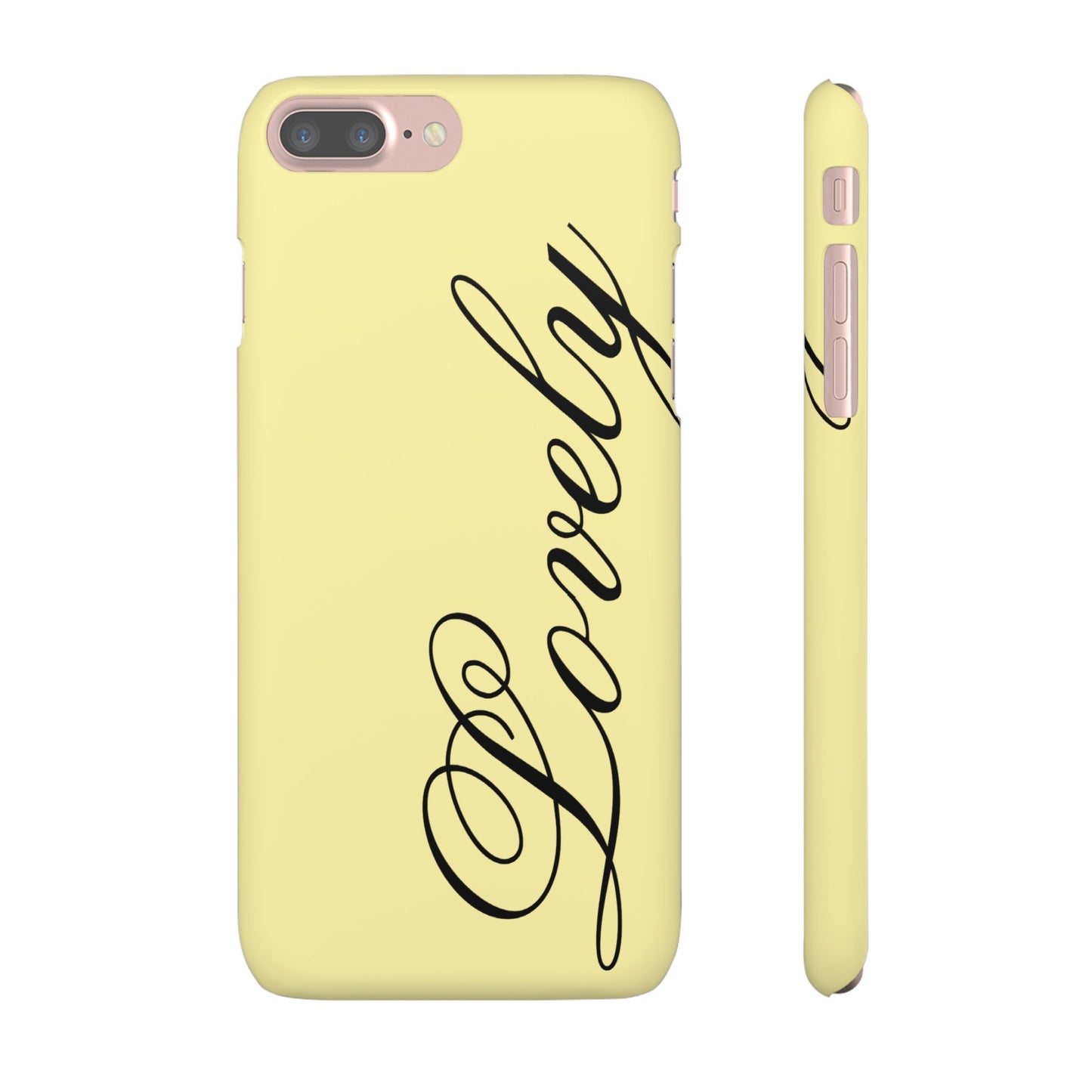 Lovely phone case butter yellow