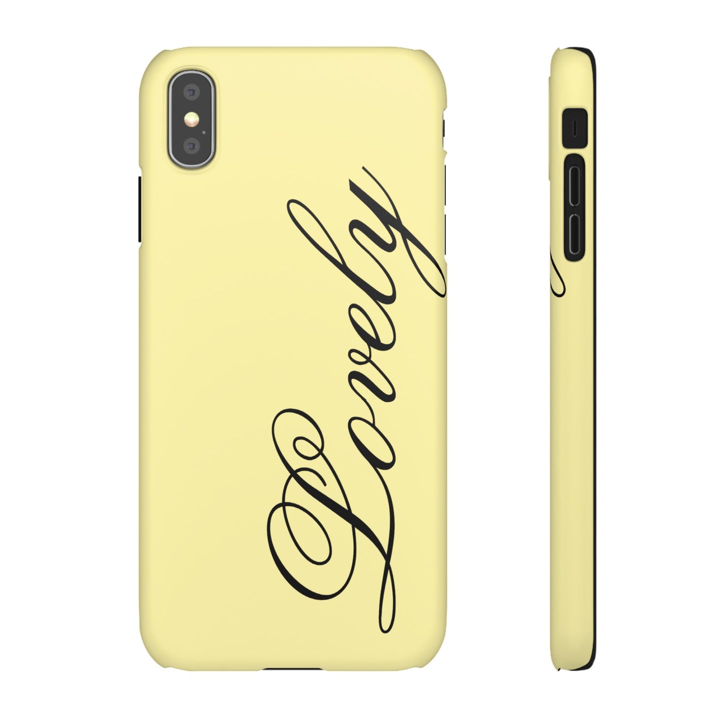 Lovely phone case butter yellow