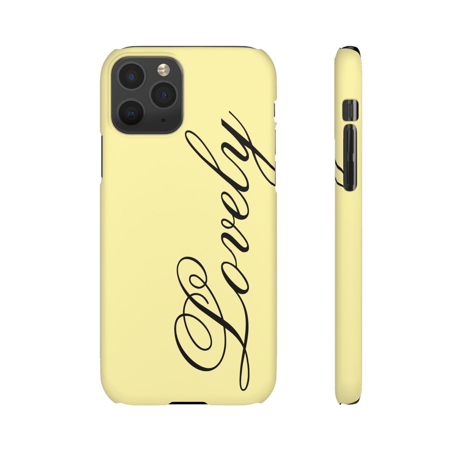 Lovely phone case butter yellow