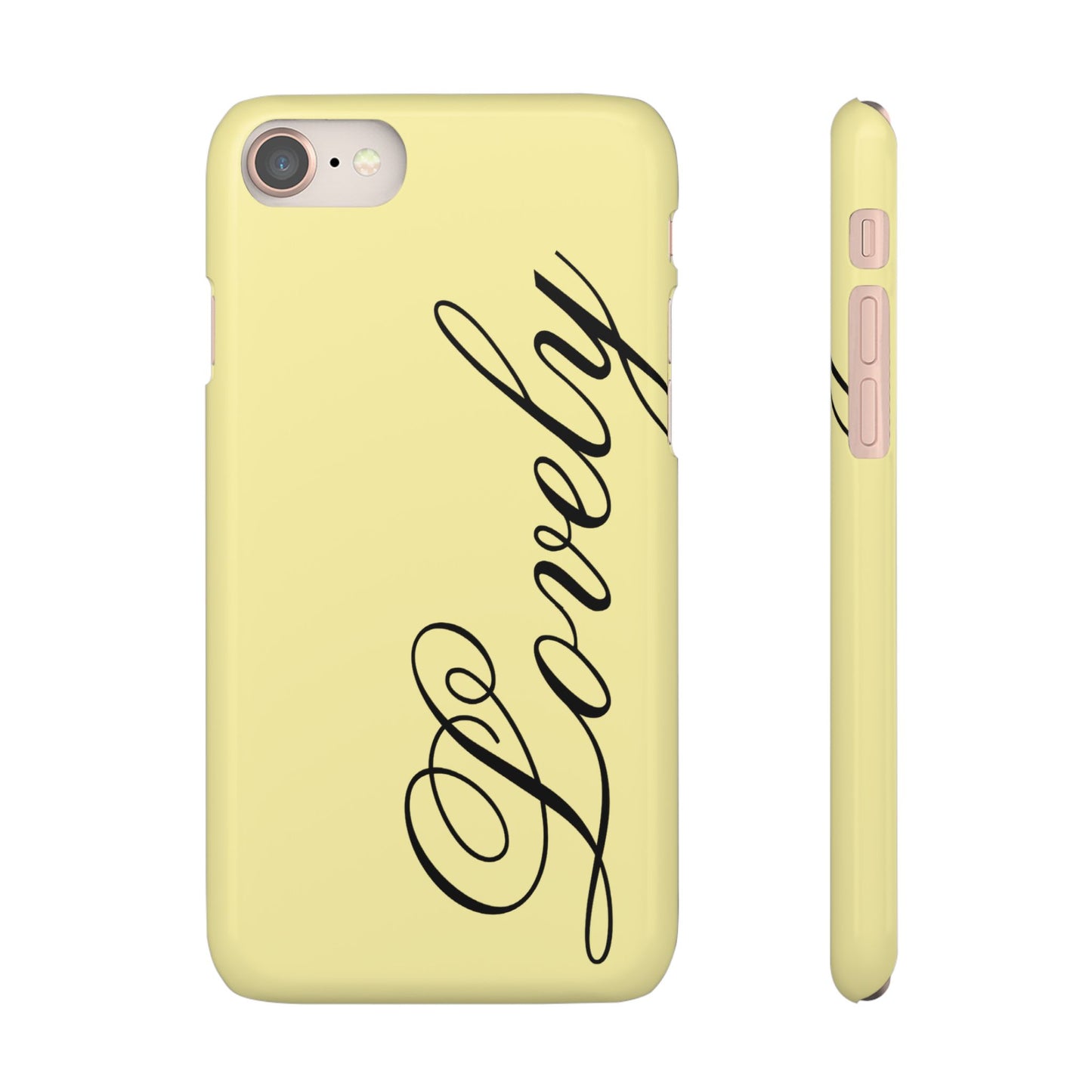Lovely phone case butter yellow