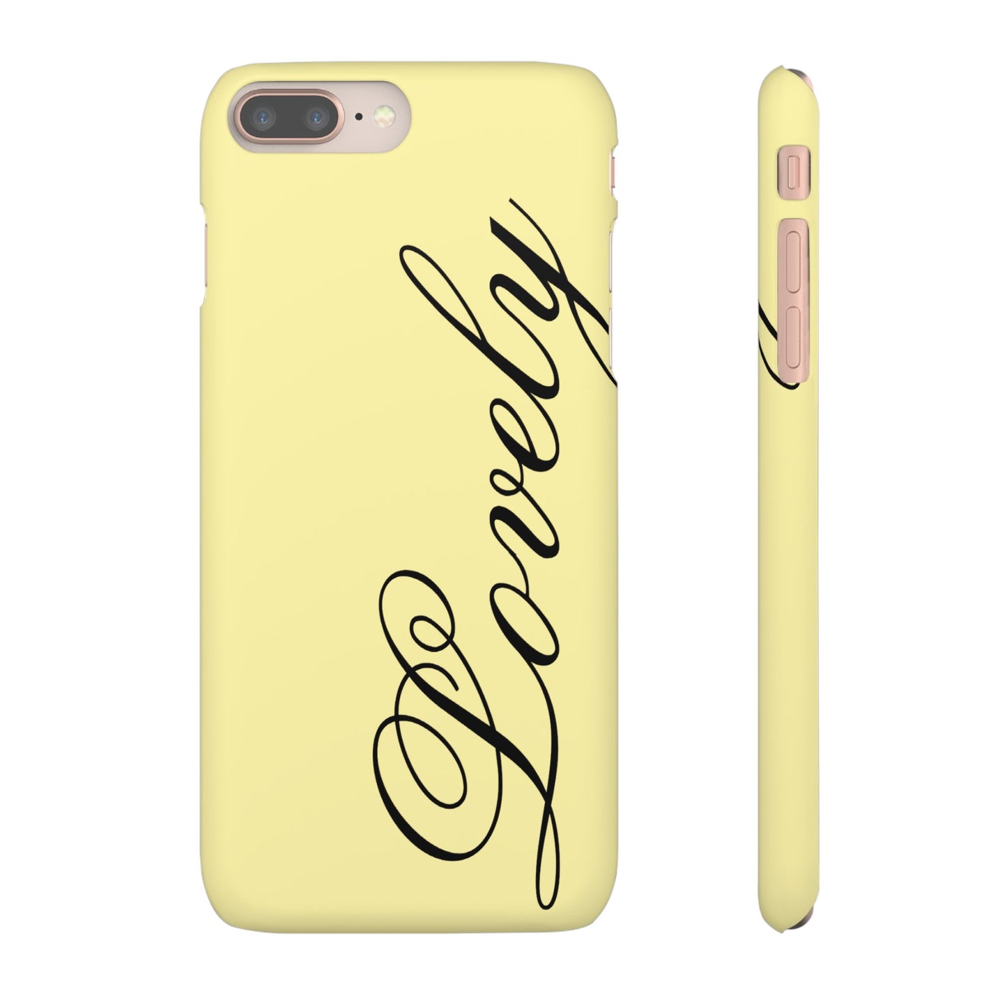 Lovely phone case butter yellow