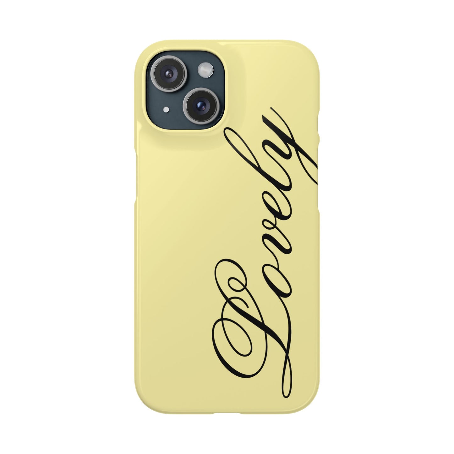 Lovely phone case butter yellow
