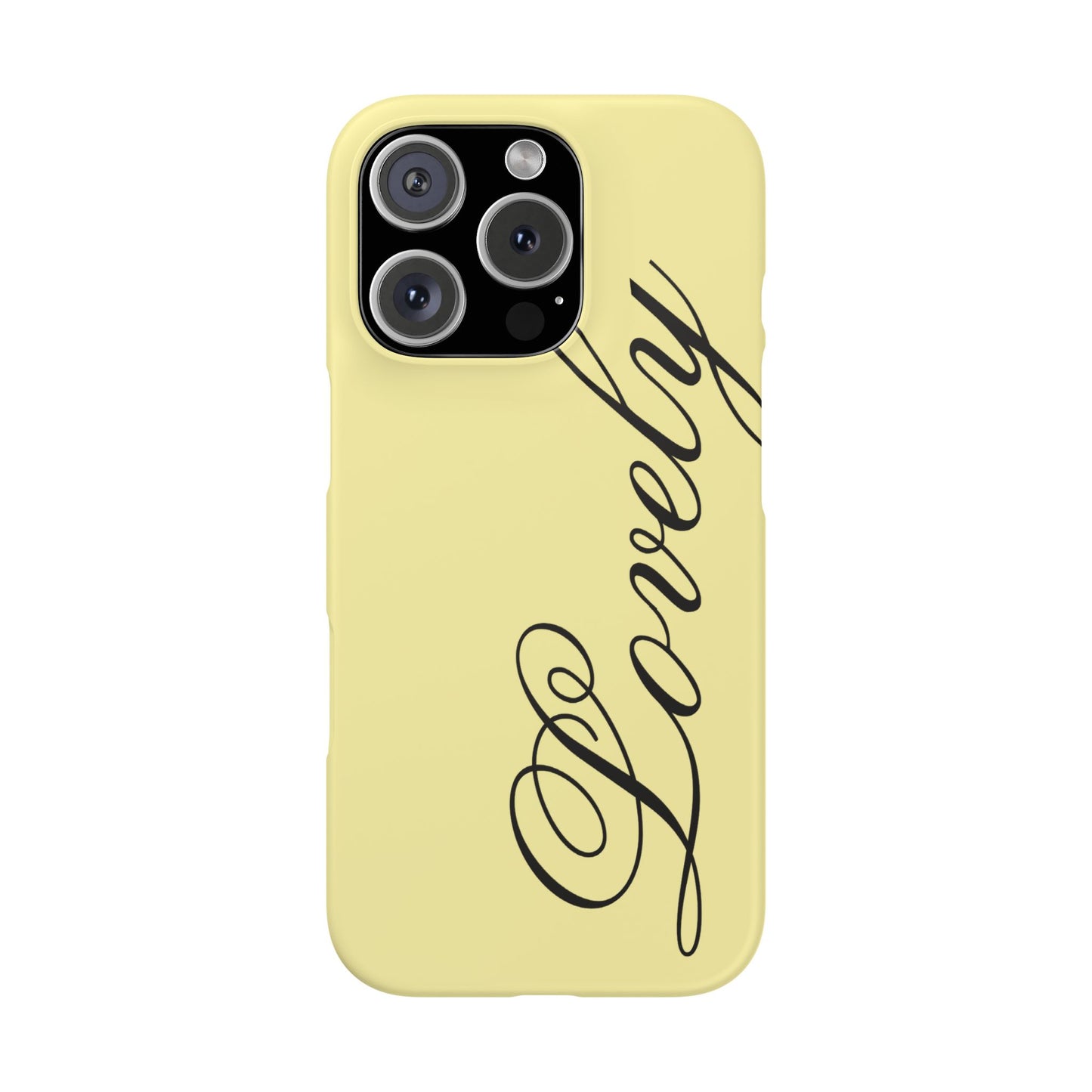 Lovely phone case butter yellow
