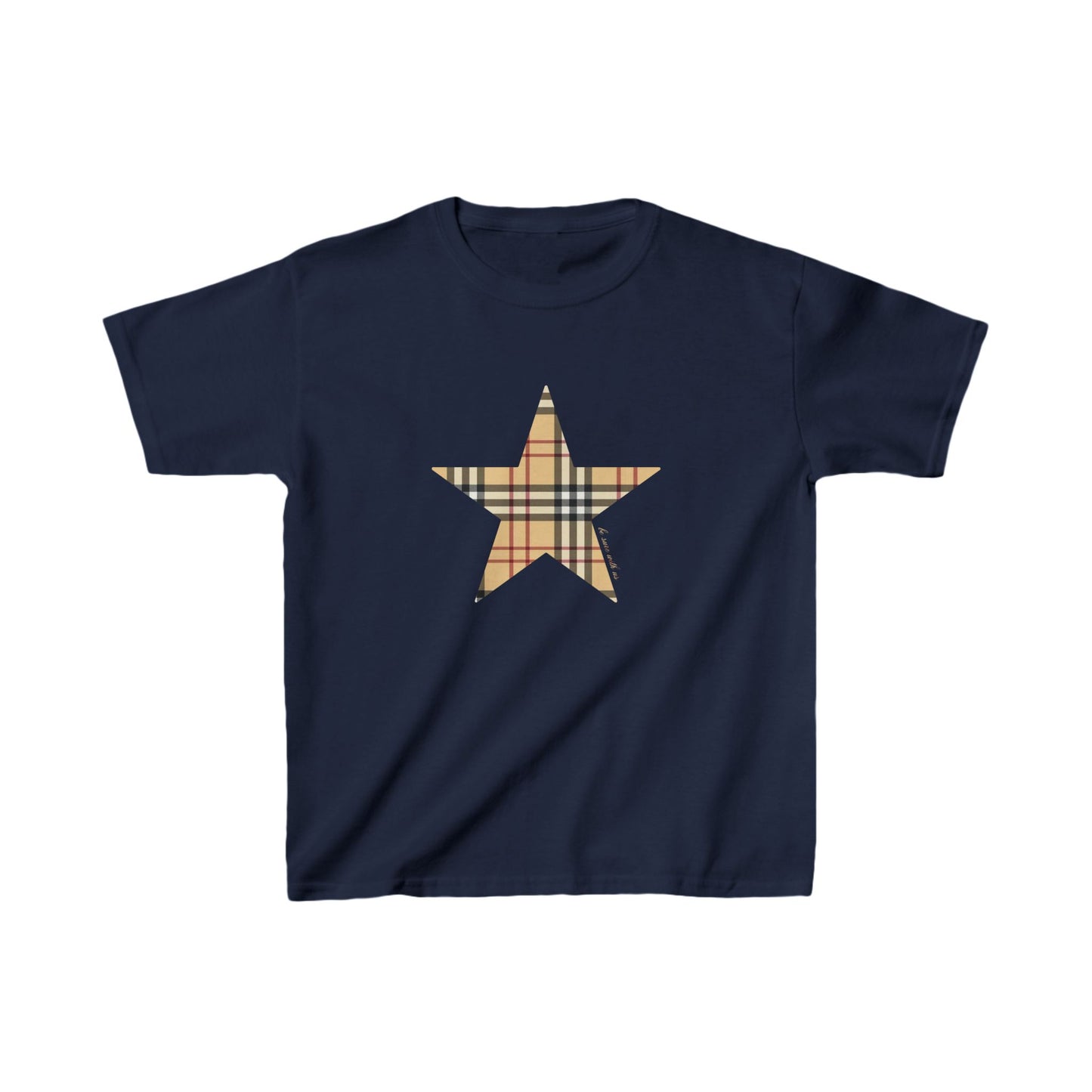 Star baby tee checkered #2