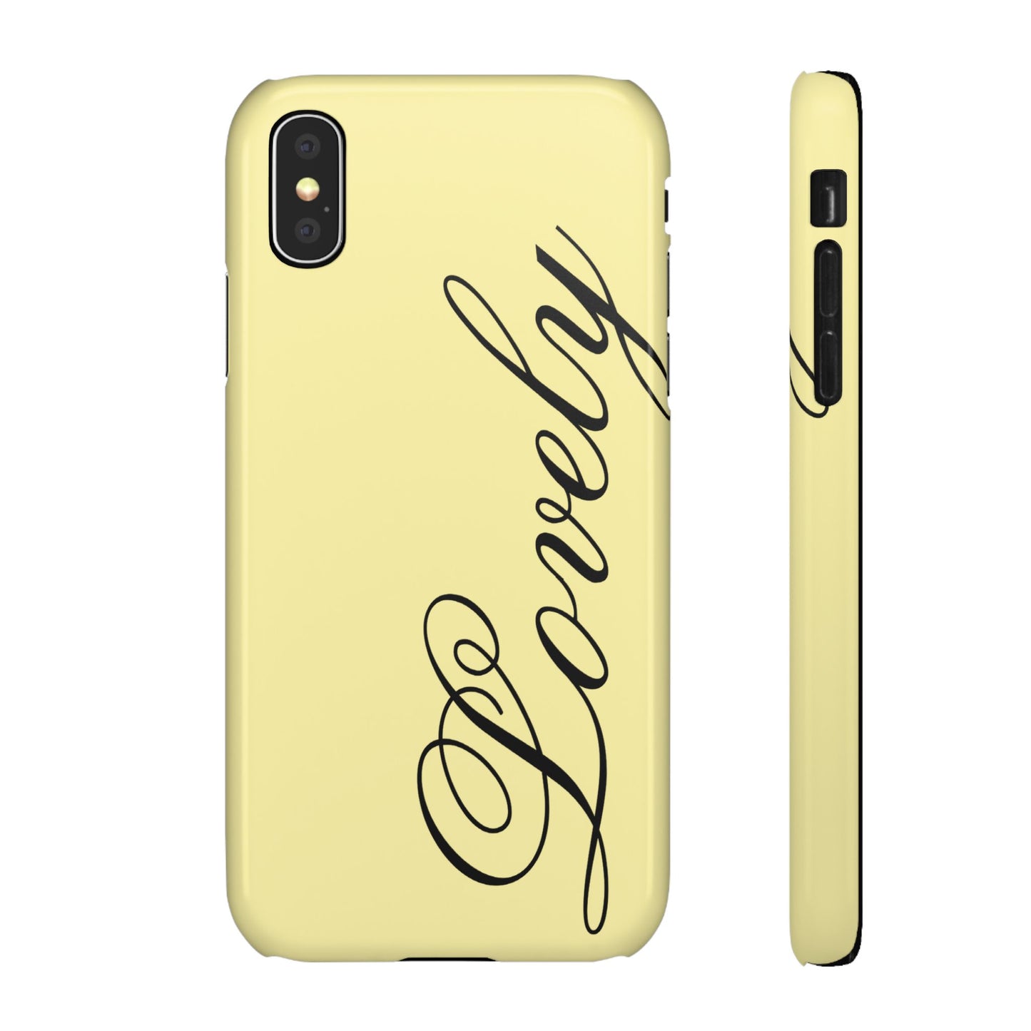 Lovely phone case butter yellow