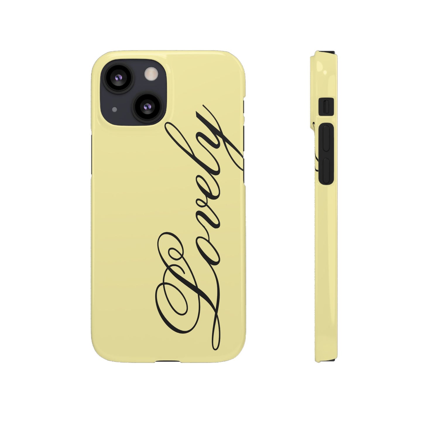 Lovely phone case butter yellow