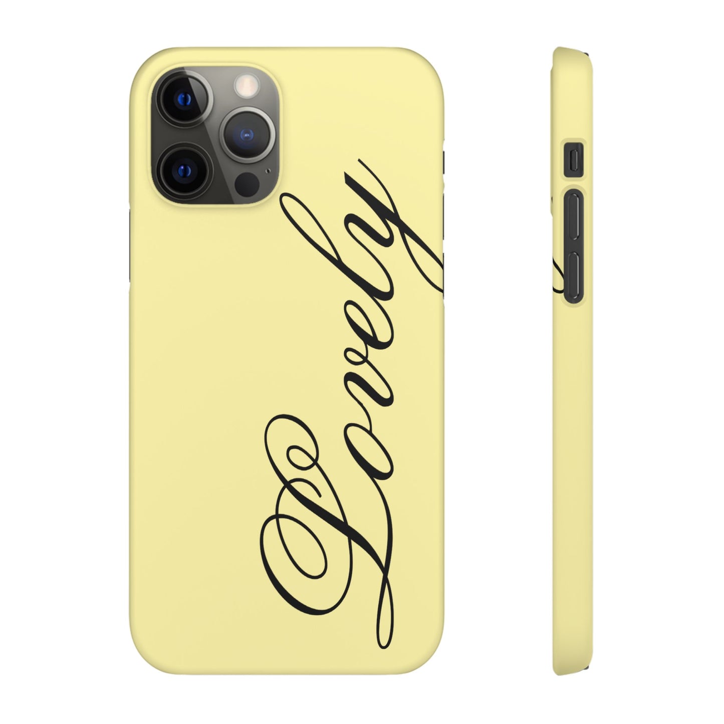 Lovely phone case butter yellow