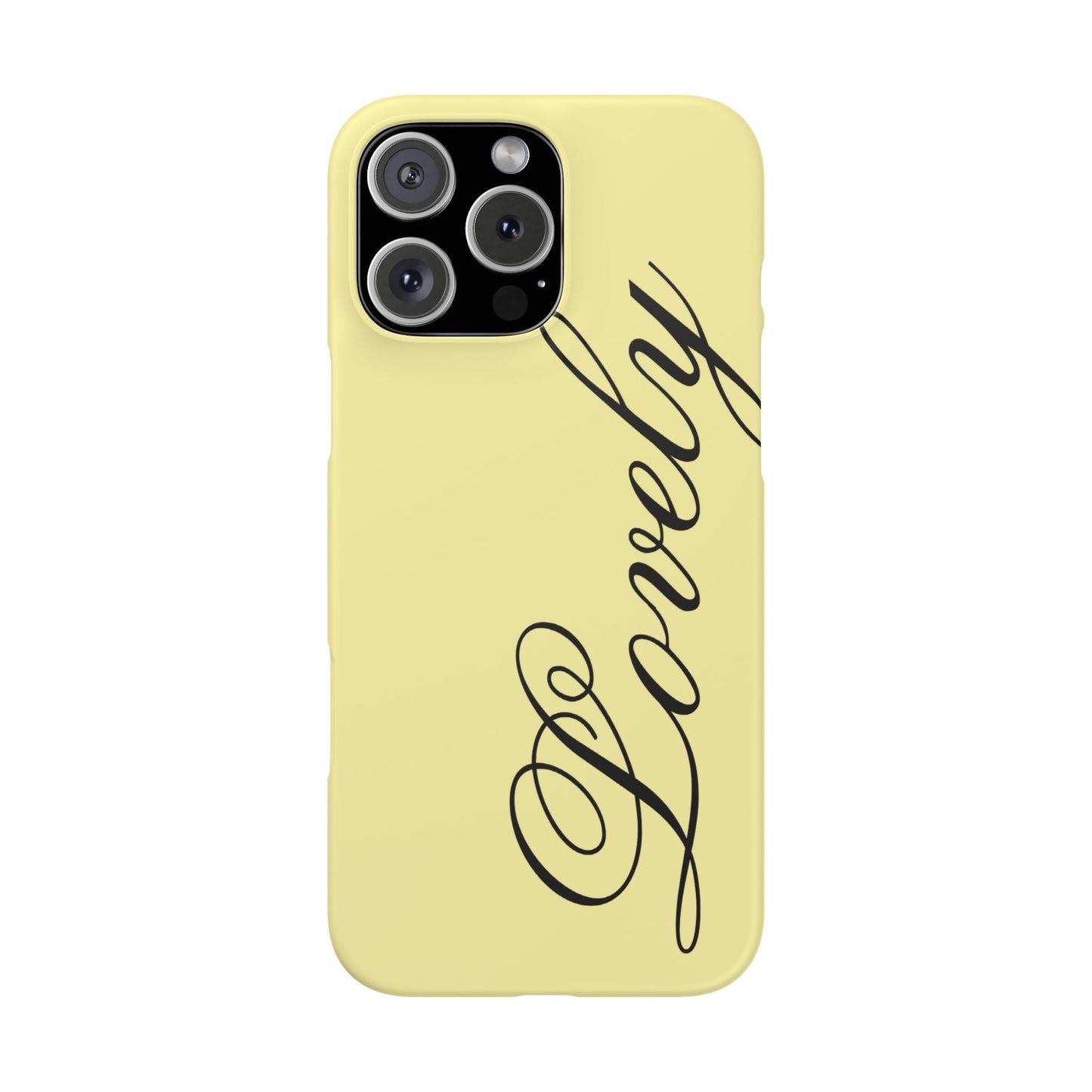 Lovely phone case butter yellow