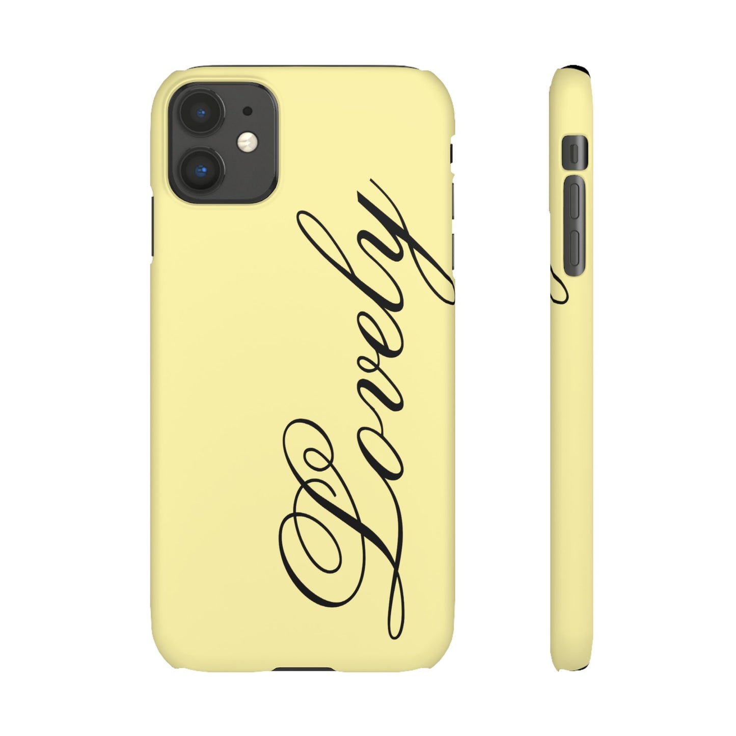Lovely phone case butter yellow