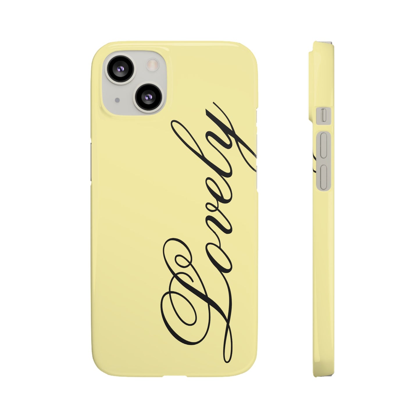 Lovely phone case butter yellow