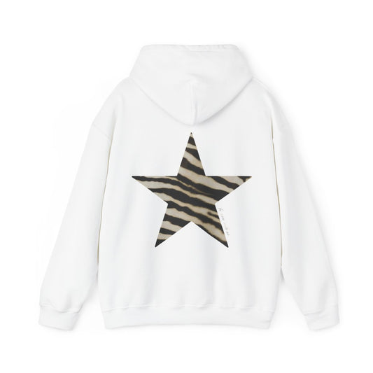 Star hoodie zebra