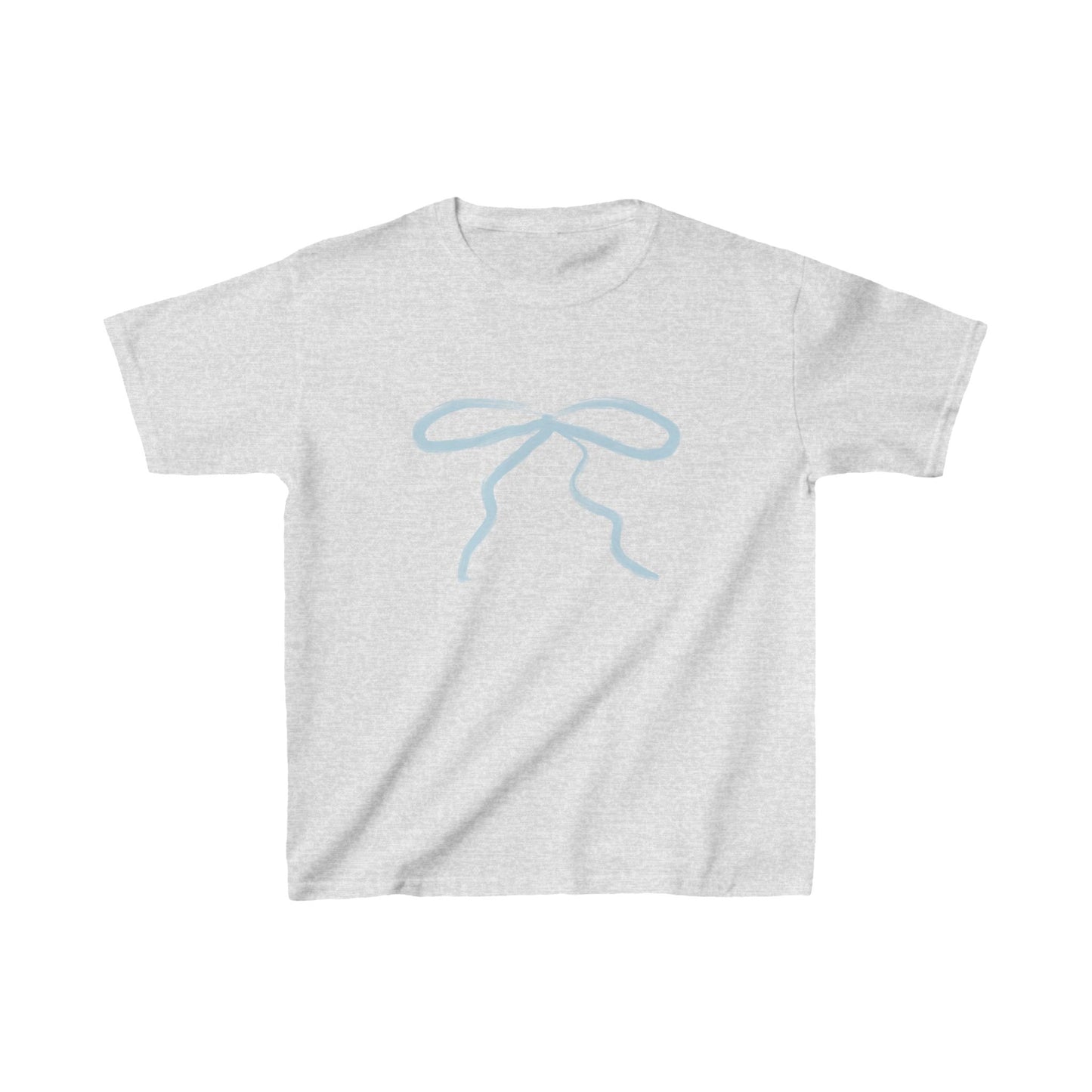 Bow baby tee baby blue