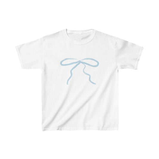 Bow baby tee baby blue