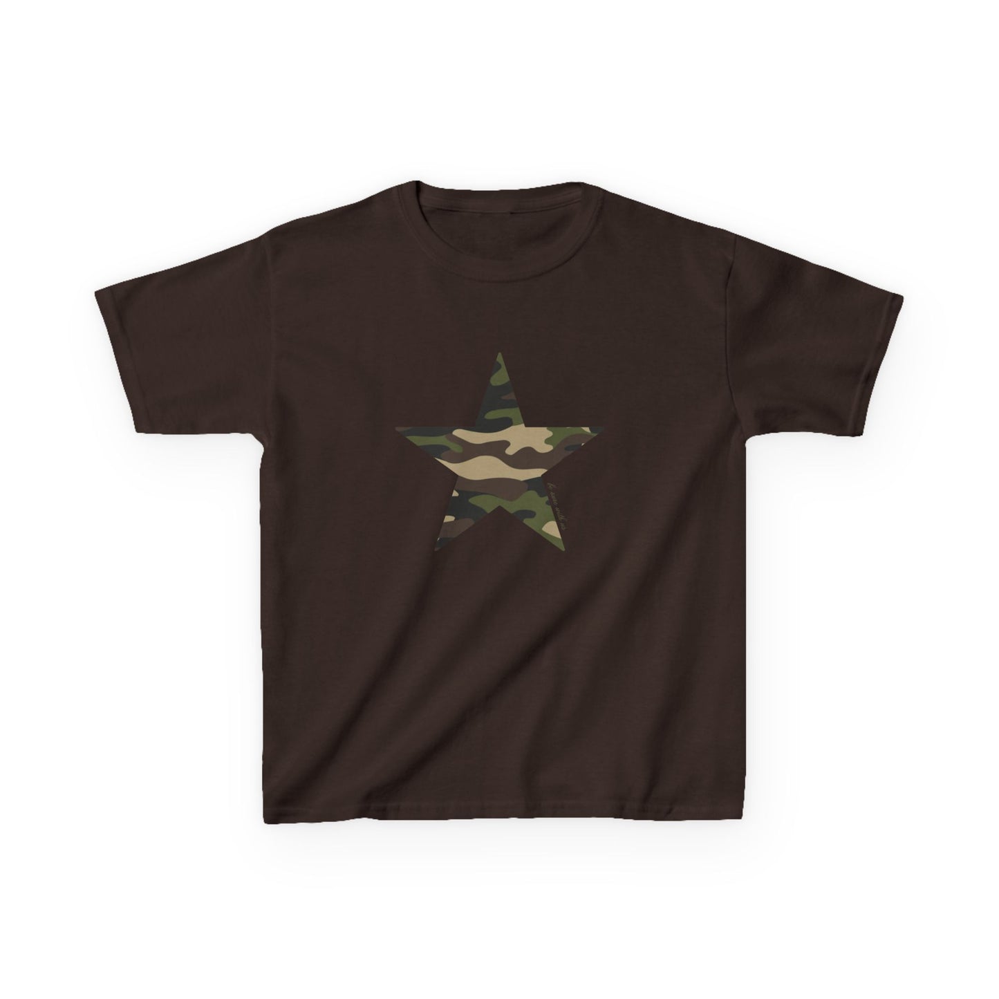 Star baby tee camo
