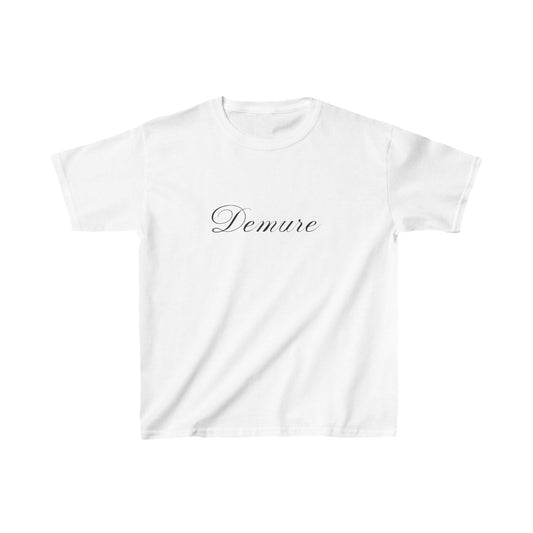 Demure baby tee