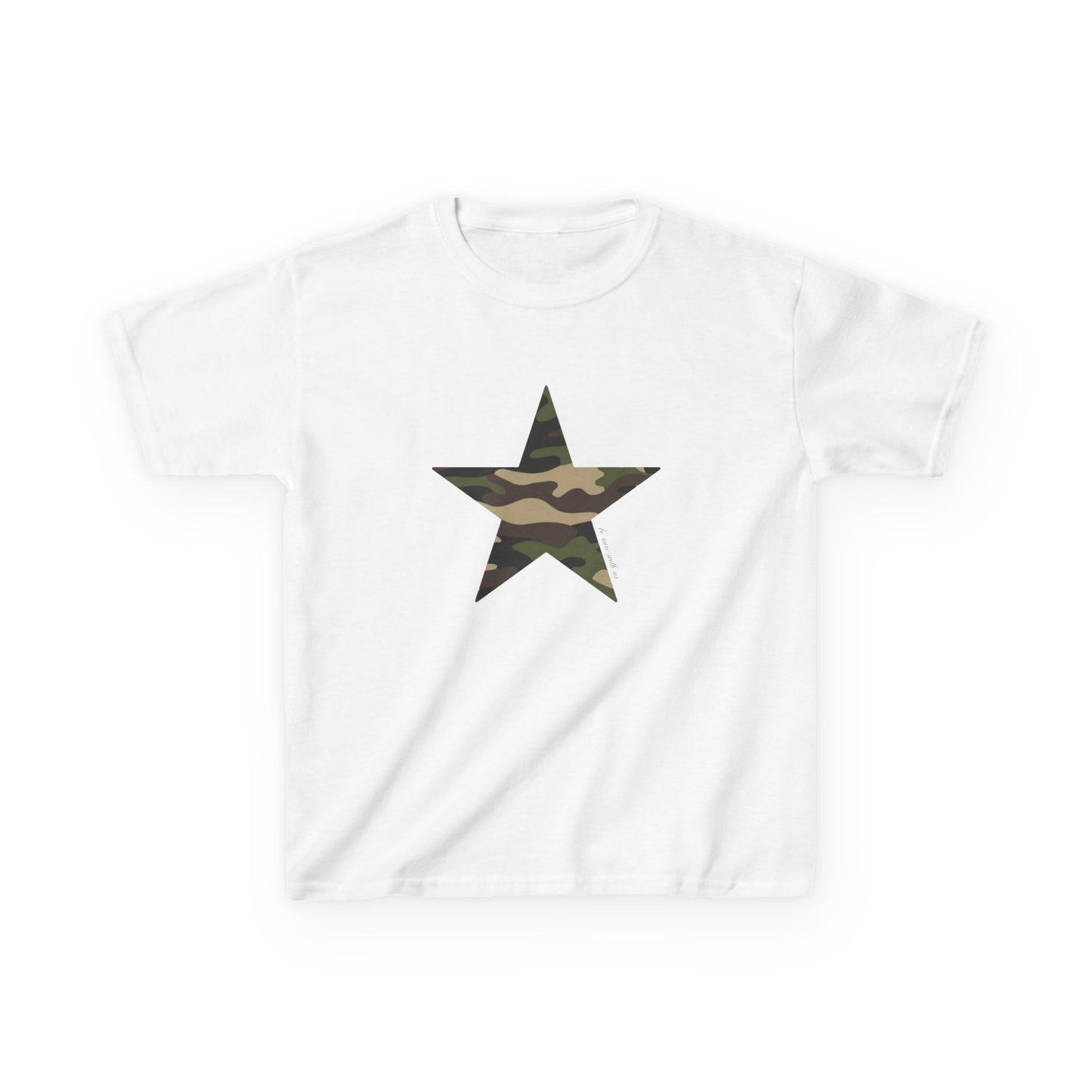 Star baby tee camo
