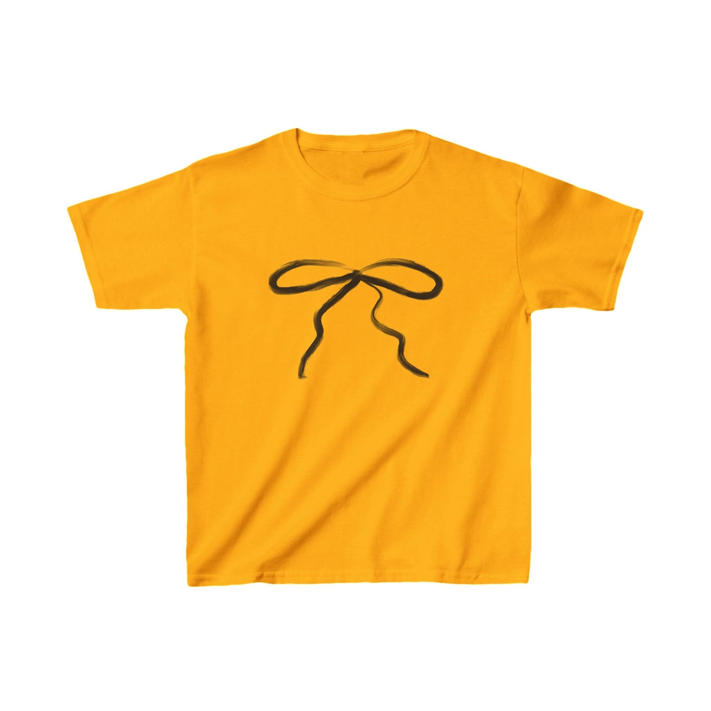 Bow baby tee yellow