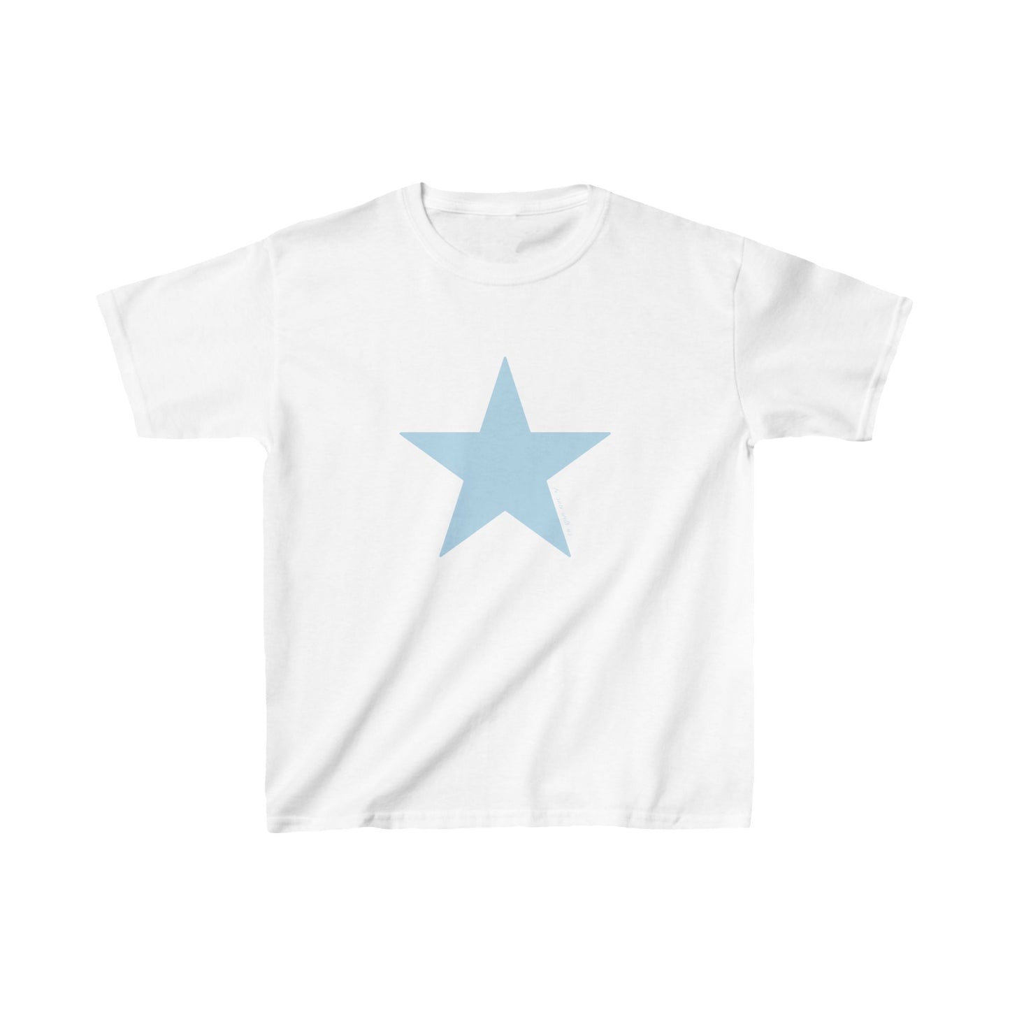 Star baby tee baby blue